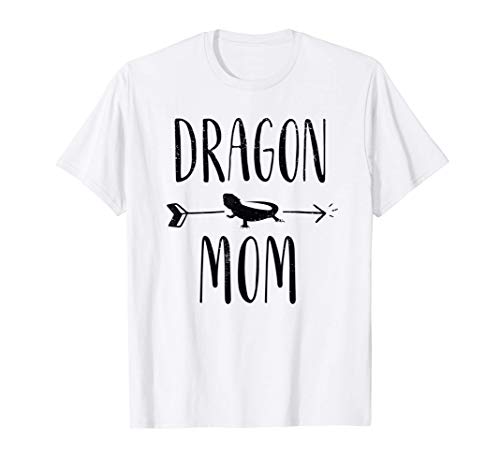 Mamá del dragón barbudo Regalo de lagarto y reptil de las mu Camiseta