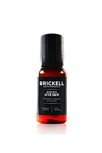 Brickell Men’s Products – Loción para Después de Afeitar Alivio Instantáneo para Hombre – Natural y Orgánica (Sin fragancia) – 59 ml
