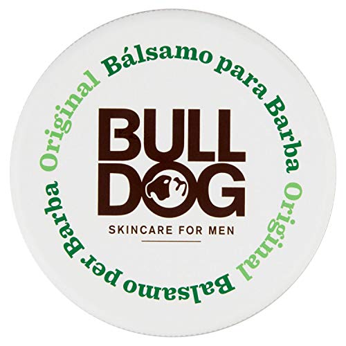 Bulldog Skincare - Bálsamo para Barba 75 ml con Ingredientes Naturales - Aloe Vera, Aceite de Camelina y Té Verde - Evita la Escamación y el Picor, Aporta Brillo y Nutre la Barba