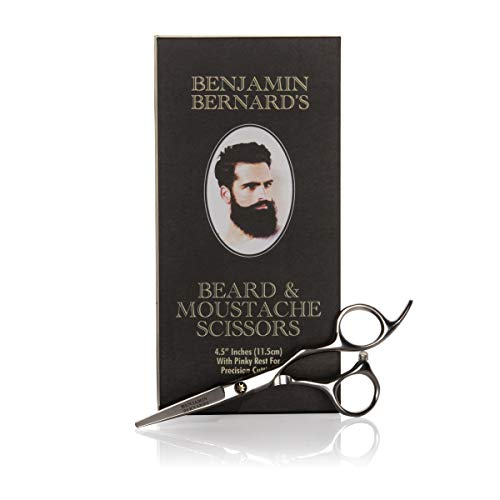 Benjamin Bernard’s Beard and Moustache Scissors: Sharp, Durable Stainless Steel Scissors for Precision Facial Hair Trimming